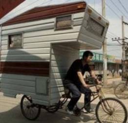 E se você pudesse carregar a sua casa em uma bicicleta?