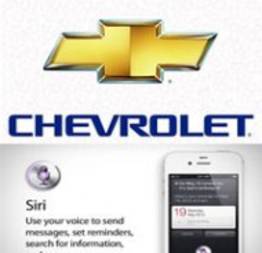 Siri do iPhone integrado ao Spark e Sonic da Chevrolet