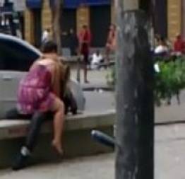 Camera escondida flagra casal fudendo na rua