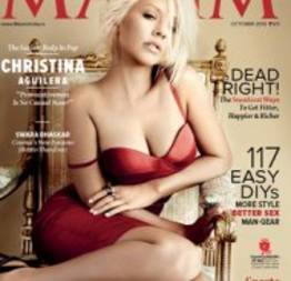 Christina Aguilera pelada na revista Maxim