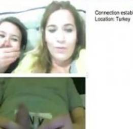 Hot turkish ladies laugh at my size on cam