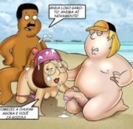 Family guy suruba na praia de nudismo