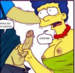 Marge pagando a divida de homer com boquete