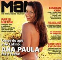 Ana Paula ex bailarina do Latino pelada na revista man