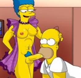 Marge pervertida invertendo as bolas 