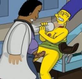 Marge sendo estrupada pelo seu ginecologista 