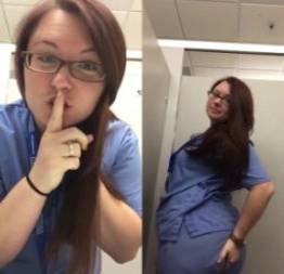 Enfermeira de plantão mostrou seu bucetão na net