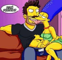 Marge fudendo com o hóspede tarado