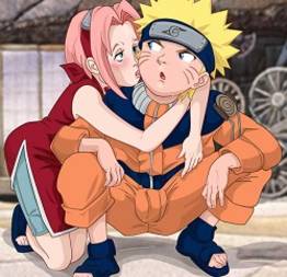 Naruto arrancando o cabaço da sakura