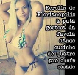 Kerolin a puta gostosa da favela dando cuzinho de quatro pro chefe casado