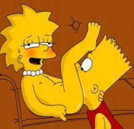 Bart simpson com tesão comendo a irmã lisa