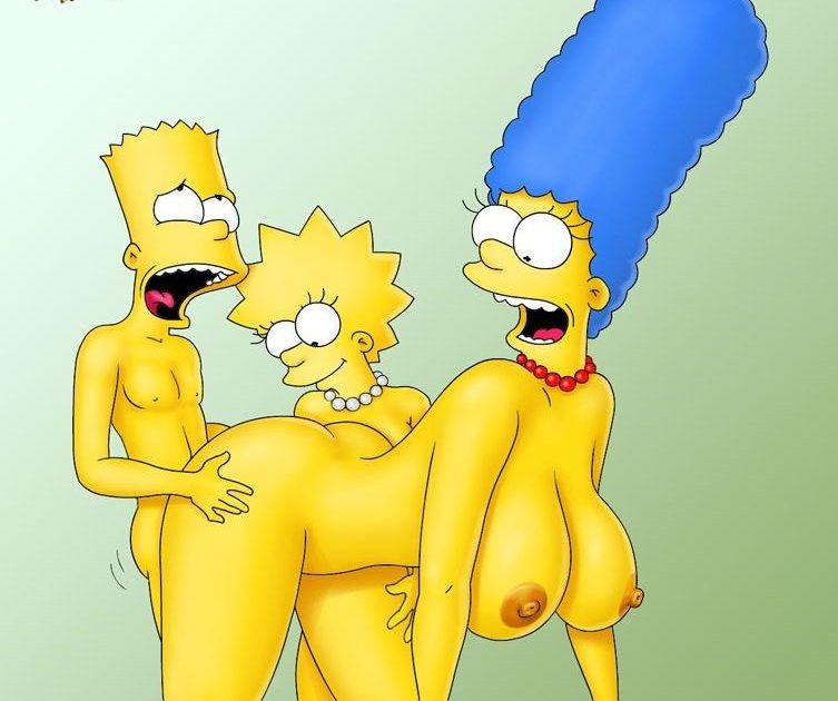 Marge Simpson trepando com os filhos