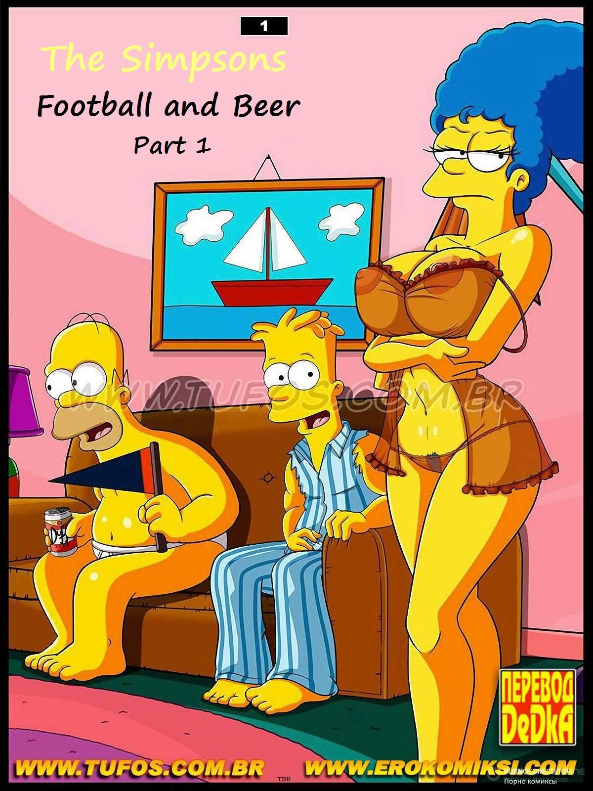 The Simpsons - Football and Beer