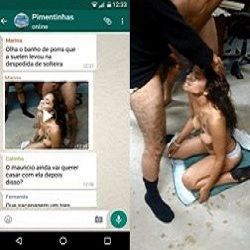 Noiva pediu chuva de porra na despedida de solteira