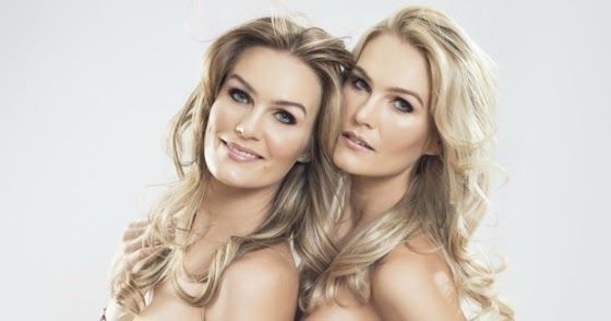 Mônica e morgane martin irmãs gêmeas peladas na série o caçador