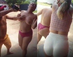 Mulher bêbada fica descontrolada