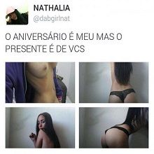 Nathalia novinha swag pagando peitinho no twitter