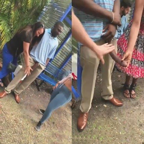 Mulheres pegando no pau grande do negão no ponto de ônibus