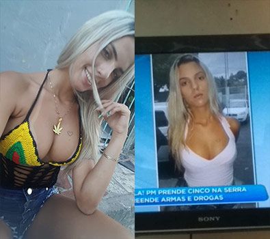 Loira bandida metendo com traficante