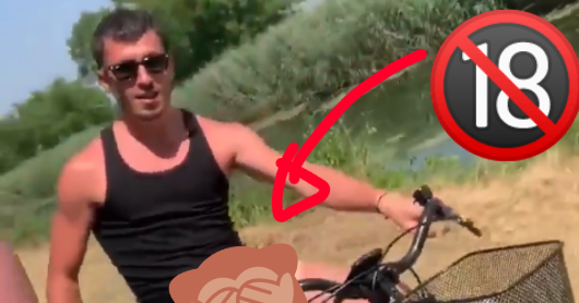 Esse Ciclista safadão polemizou a Net ao mostrar suas abilidades enquanto dá uma pedala