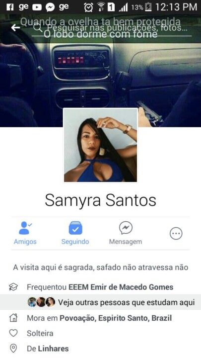 Caiu na Net Samyra Novinha Safada do Facebook