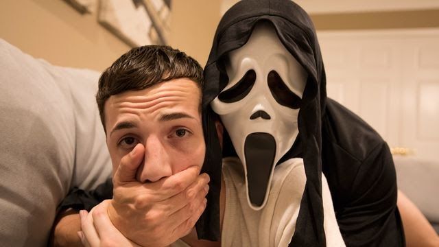 Scream porn parody with Mickey Knox and Troye Jacobs -