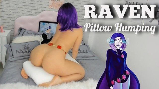 Cosplay Ravena fazendo uma deliciosa punheta guiada