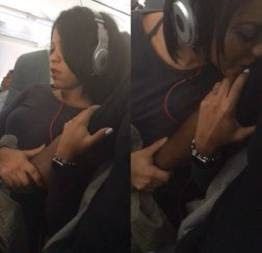 negao masturbando a namorada gostosa dentro do aviao