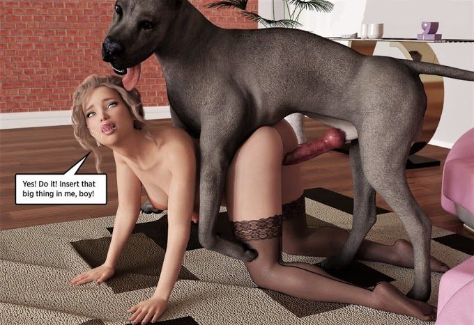 Loirinha fazendo sexo com dog