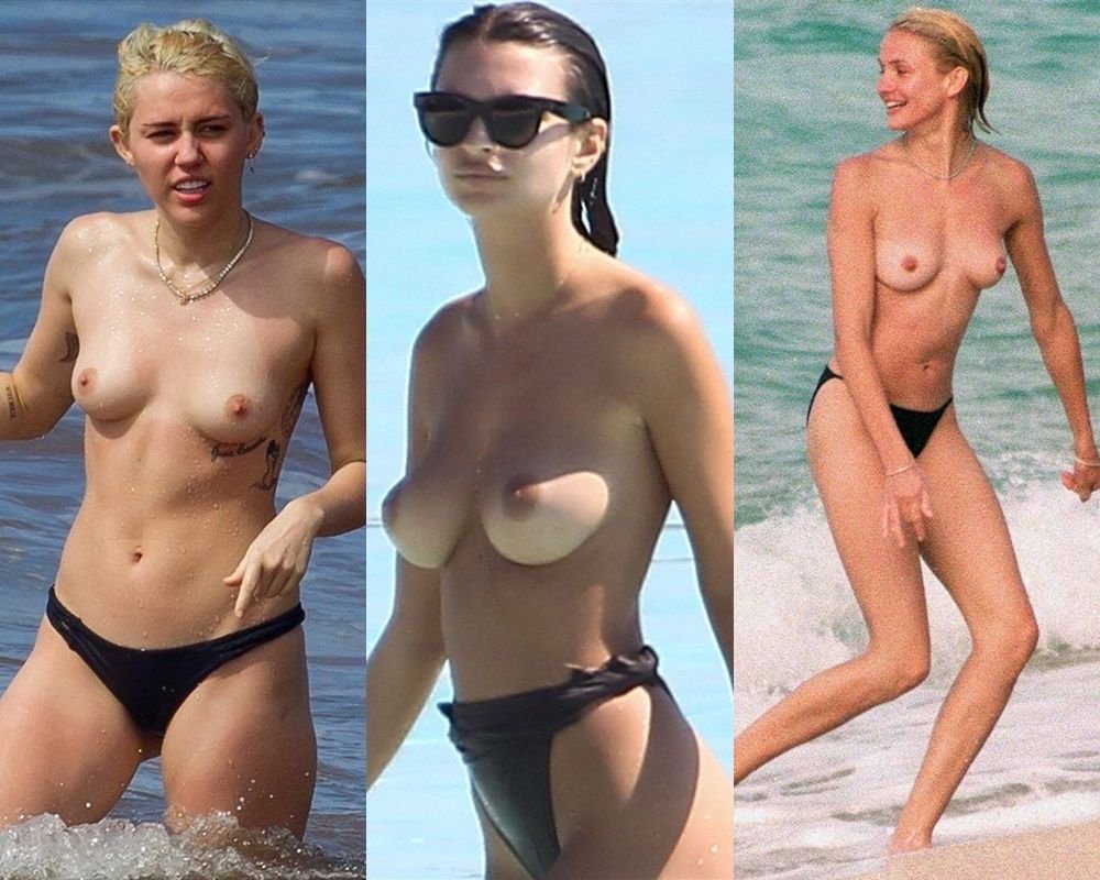 Coleção de celebridades nuas na praia (20 fotos) | Famosas nuas oficial