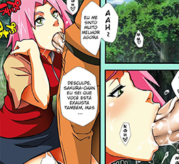 Naruto botou a sakura para mamar
