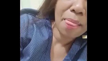 Lady lick ones lips when she sees my hard cockskype