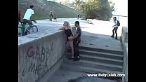 Public sex girl who suck and fuck on the street crazy