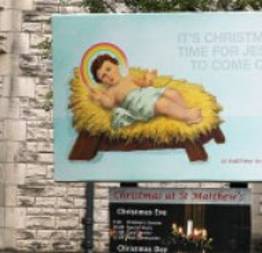 Campanha de igreja insinua que Jesus era gay