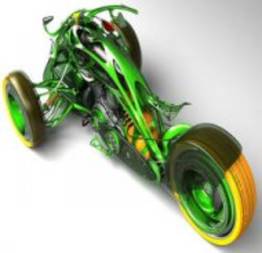 Carros e motos no designer surpreendente de Mikhail Smolyanov