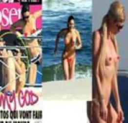 Top famosas flagradas fazendo topless (fotos)