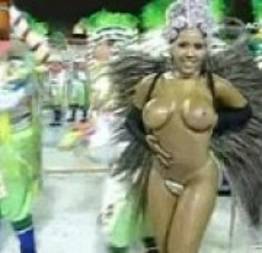 Mulher Melão desfila pelada no carnaval do rio de janeiro