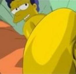Os Simpsons hentai com Homer fudendo a buceta da Marge