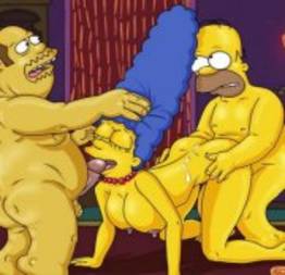 Marge simpson na suruba com homer e amigo