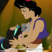Aladdin Genie e Abu porra na Jasmine
