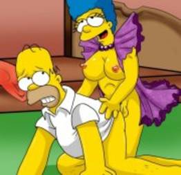 Homer simpson enrabado pela propria esposa