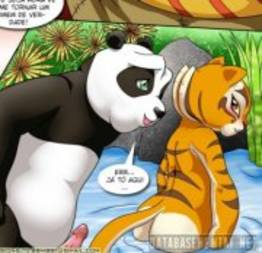 Kung fu panda fudendo a tigresa no cio