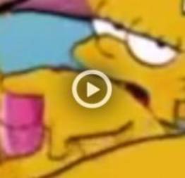Lisa Simpsons se masturbando no quarto