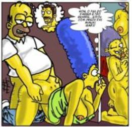 Homer comendo o cu da esposa safada 