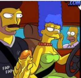 Marge sinpsons colocando chifre no marido!