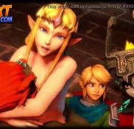 Gannon fudendo Zelda na frente do Link
