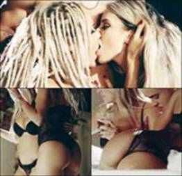 Mendigata beijando a Fernanda Figurinha em clipe de funk
