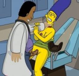 Os Simpsons – mamãe Marge fodendo com o ginecologista 