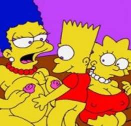 Bart e Lisa fodendo com a mamãe Marge