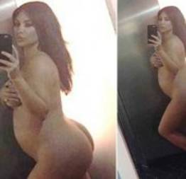 Kim Kardashian gravida nua caiu na net